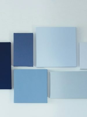 white and blue collage photo frame